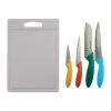 Viners Vivid Knife Set With Chopping Board | 4-Piece