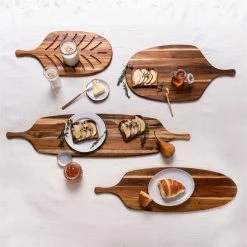 TeakHaus Canoe Board (Large) | 21.5" X 11.5" X 0.5" -Knife Sets outlet store 07.10 canoe 3