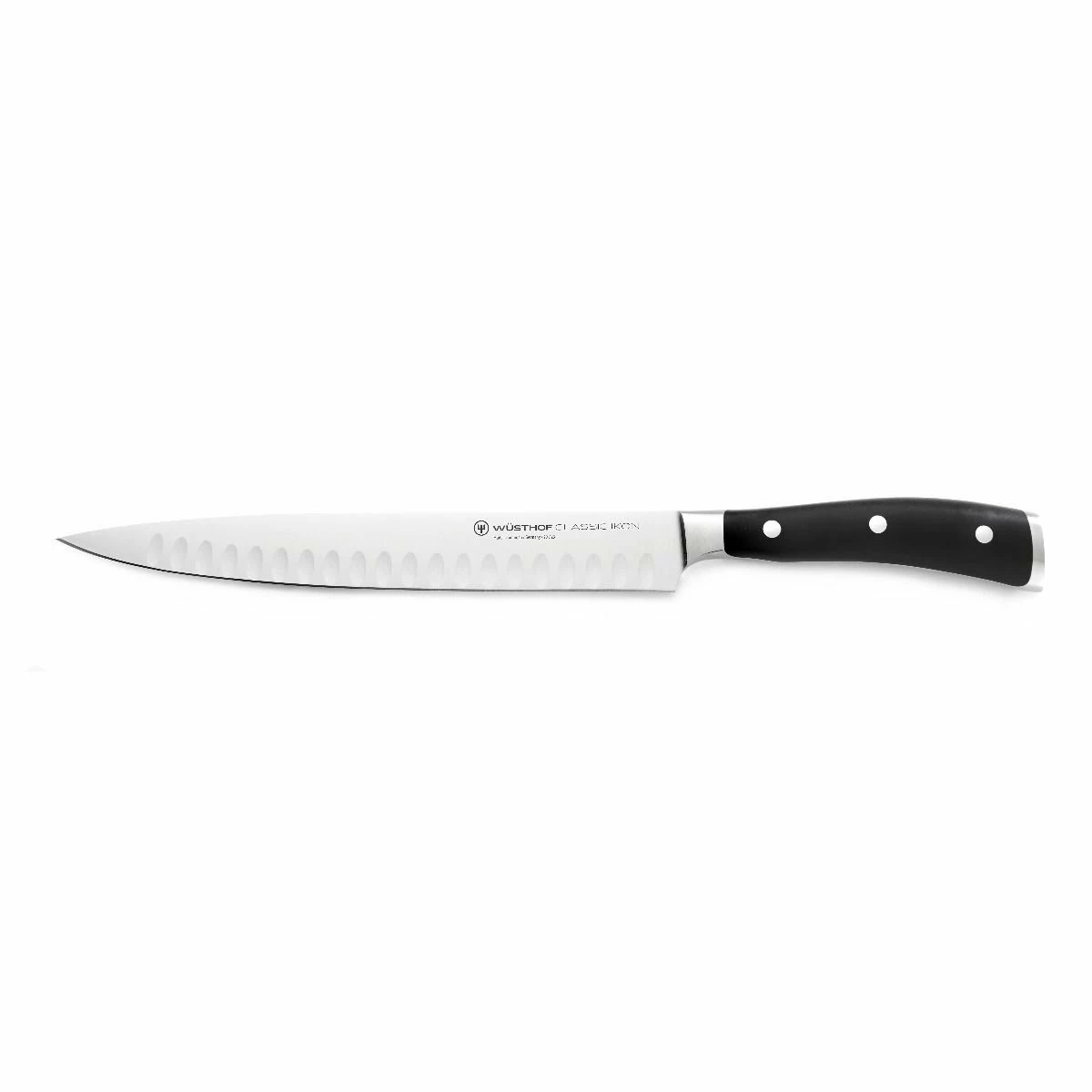Wusthof Cutlery Wusthof Classic Ikon 9" Carving Knife | Hollow Edge 3 Wusthof Cutlery Wusthof Classic Ikon 9" Carving Knife | Hollow Edge