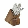 Wusthof Cutlery Wusthof Classic White 9-Piece Set | Acacia 1 Wusthof Cutlery Wusthof Classic White 9-Piece Set | Acacia -Knife Sets outlet store 1090270801 9pc knife block set 1