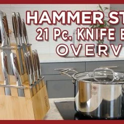 Hammer Stahl Cutlery Classic Collection 21-Piece Knife Block Set -Knife Sets outlet store 146325 maxresdefault