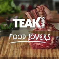 TeakHaus Edge Grain Carving Board | 14" X 10" -Knife Sets outlet store 166527 maxresdefault