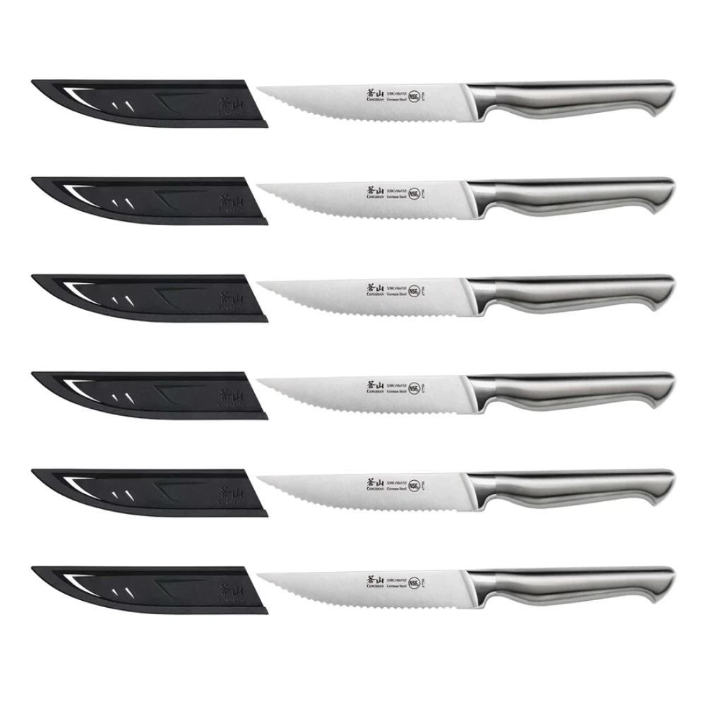 Cangshan Cutlery Sanford Series 6-Piece Steak Knife Set 3 Cangshan Cutlery Sanford Series 6-Piece Steak Knife Set