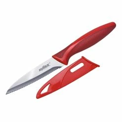 Zyliss 4" Serrated Paring Knife | Red