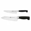 Zwilling J.A. Henckels Four Star "Rock & Chop" 2pc Knife Set -Knife Sets outlet store 35177 002 new
