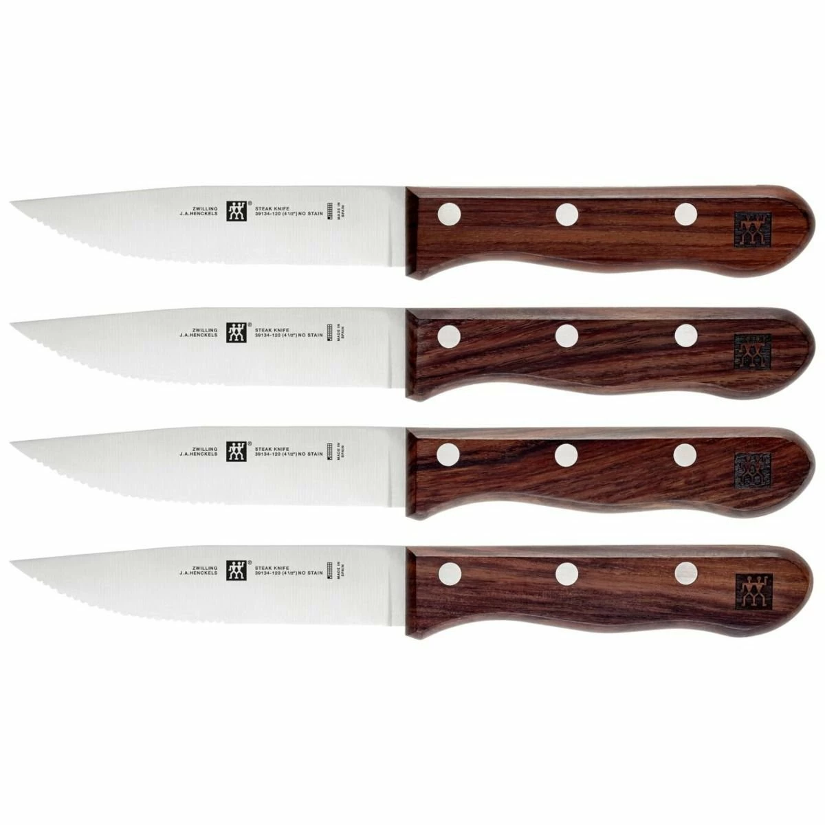 Zwilling J.A. Henckels Steakhouse 4 Piece Jumbo Steak Knife Set 3 Zwilling J.A. Henckels Steakhouse 4 Piece Jumbo Steak Knife Set