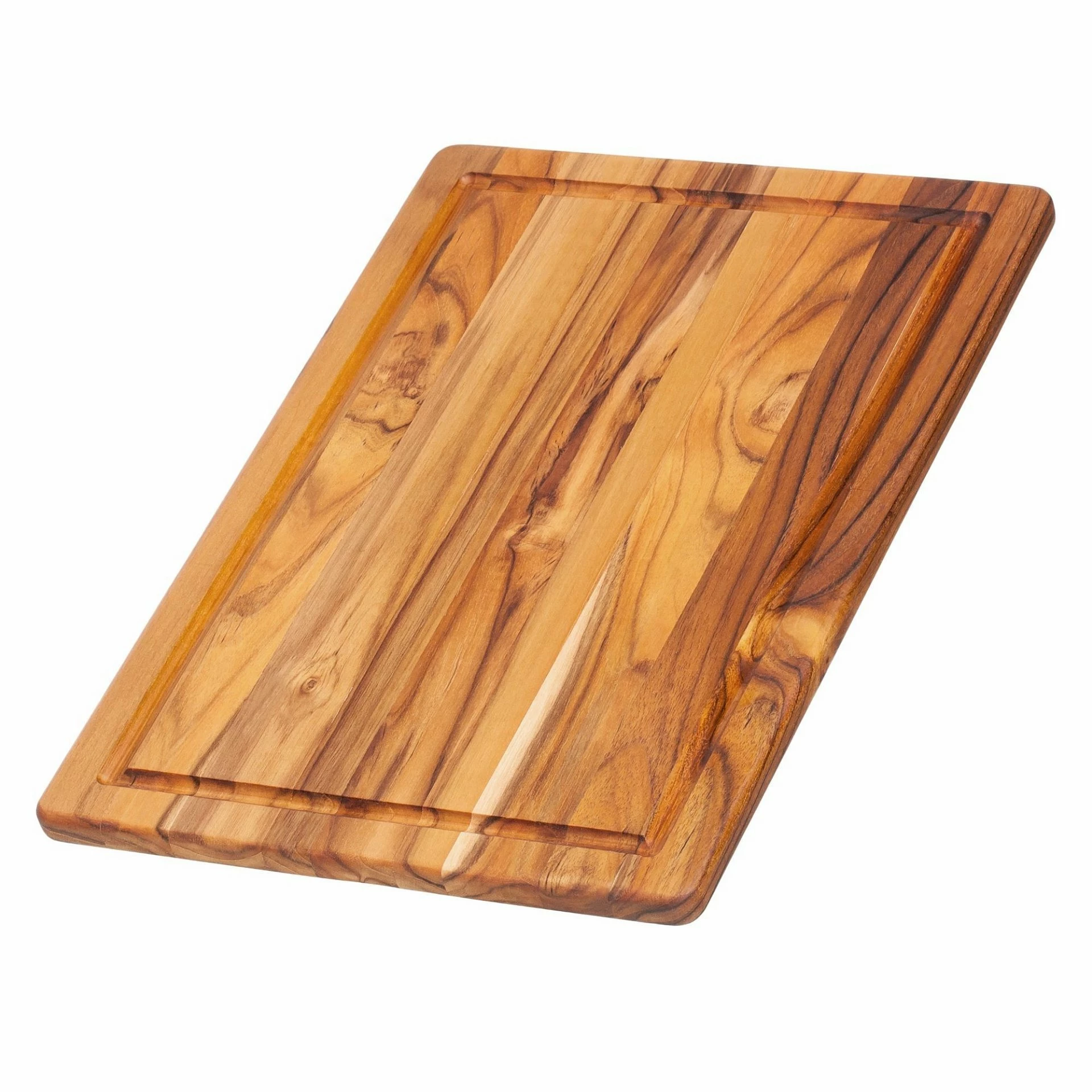 TeakHaus Edge Grain Cutting/Serving Board + Juice Canal (Rectangle) | 15.75" X 11" X 0.5" 3 TeakHaus Edge Grain Cutting/Serving Board + Juice Canal (Rectangle) | 15.75" X 11" X 0.5"