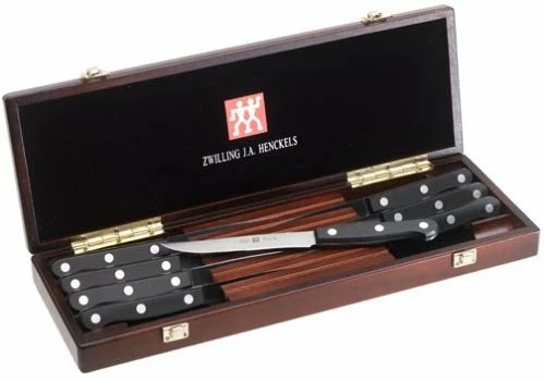 Zwilling J.A. Henckels TWIN Gourmet 8-Piece Steak Knife Set W/ Box 3 Zwilling J.A. Henckels TWIN Gourmet 8-Piece Steak Knife Set W/ Box