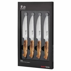 Cangshan Cutlery Oliv Series 4 Piece Steak Knife Set -Knife Sets outlet store 4pc fine edge steak knife set oliv
