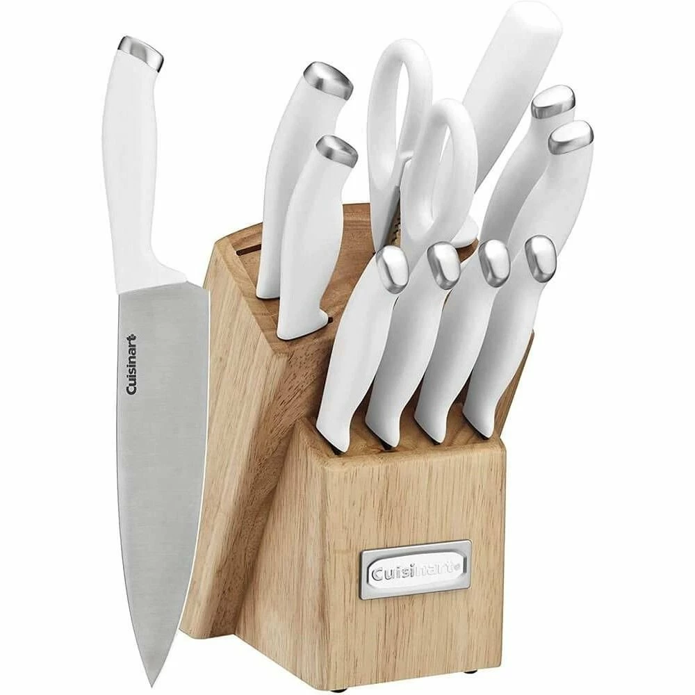 Cuisinart Classic ColorPro Collection 12-Piece Knife Block Set | White 3 Cuisinart Classic ColorPro Collection 12-Piece Knife Block Set | White