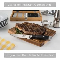 Viking 6-Piece Steak Knife Set With Box | Black -Knife Sets outlet store 71ao1mdpvll. ac sl1500