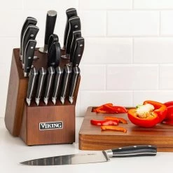 Viking 17 Piece German Steel Cutlery Set + Block -Knife Sets outlet store 71cvpcihdtl. ac sl1500