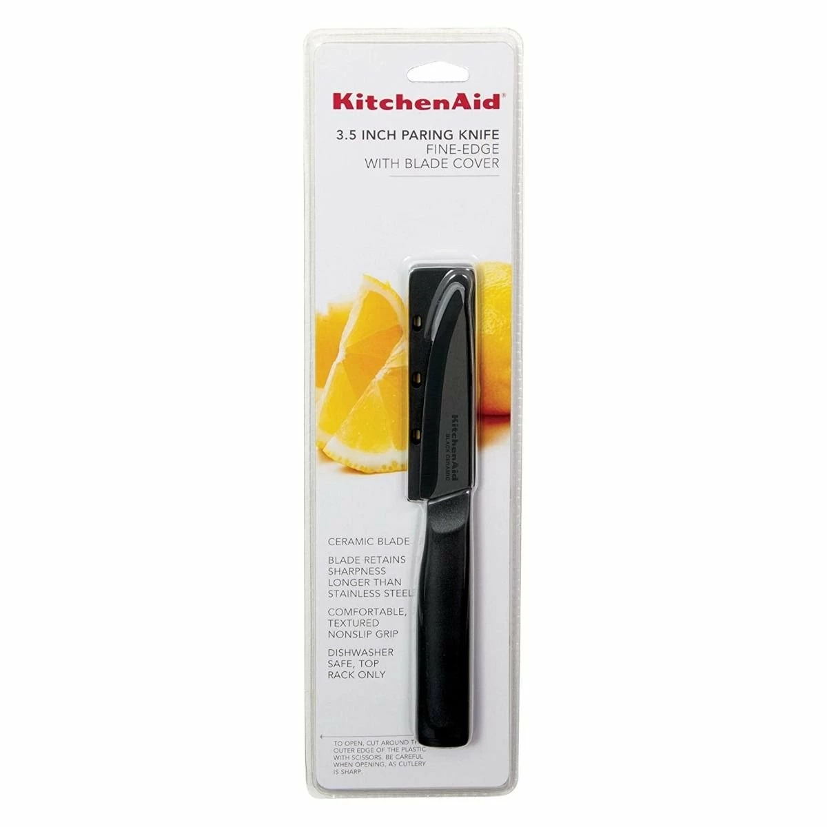 KitchenAid Non-Electrics KitchenAid Classic Ceramic 3.5" Paring Knife | Black 6 KitchenAid Non-Electrics KitchenAid Classic Ceramic 3.5" Paring Knife | Black - Image 4