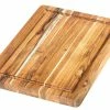 TeakHaus Edge Grain Carving Board + Juice Canal (Rectangle) | 14" X 10" X 1" -Knife Sets outlet store 804 scandi