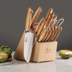 Cangshan Cutlery Oliv Series 15-Piece Knife Block Set -Knife Sets outlet store 8 6d2b5425 7429 4e91 97ce e21dac