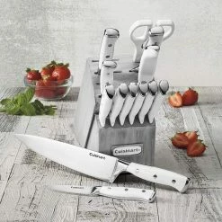 Cuisinart 15-piece Triple Rivet Cutlery Block Set | Grey Block -Knife Sets outlet store 91yhjeesqll. ac sl1500