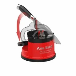 AnySharp Pro Sharpener | Matte Red -Knife Sets outlet store aaa105instrc1000x 900x