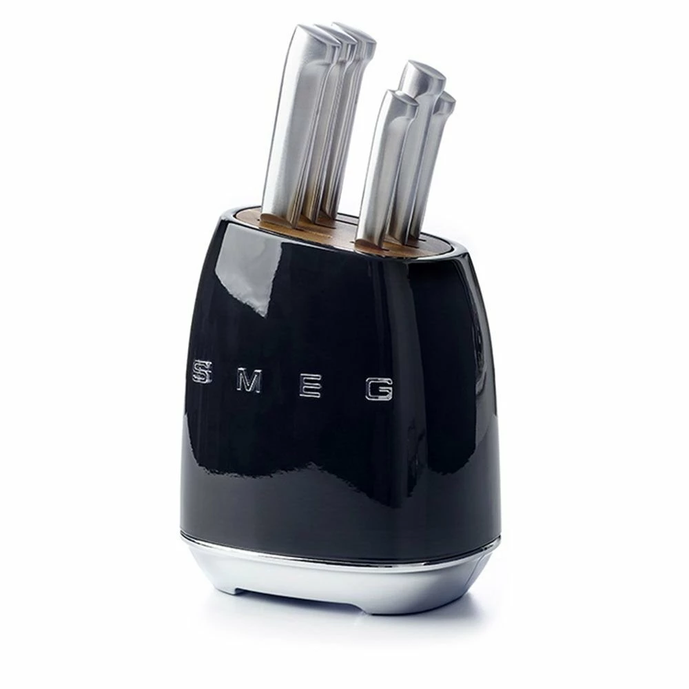 SMEG 7-Piece Knife Block Set | Black 3 SMEG 7-Piece Knife Block Set | Black