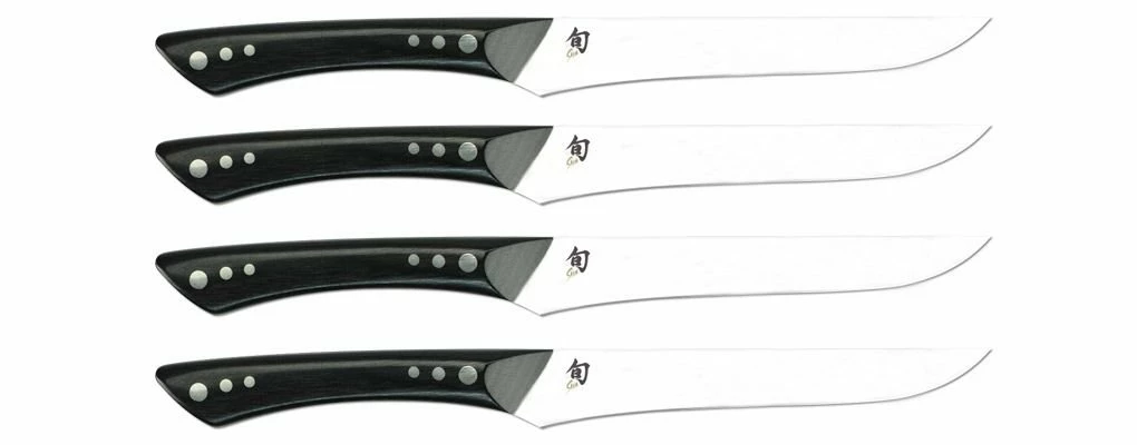 Shun Cutlery Shun Shima 4-Pc Steak Set 3 Shun Cutlery Shun Shima 4-Pc Steak Set