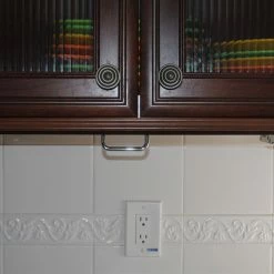 Drop Block Under Cabinet Knife Storage Rack - Small, White -Knife Sets outlet store dropblockraisedunit 3