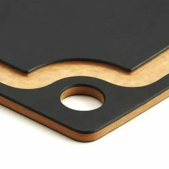 Epicurean Gourmet Series Cutting Board 19.5" X 15" Slate -Knife Sets outlet store epicurean cutting board gourmet series slate natural groove detail 2
