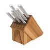 Rada Cutlery 8-Piece Essential Oak Block Set | Silver -Knife Sets outlet store essentail oak block gift set s58 c 5000x