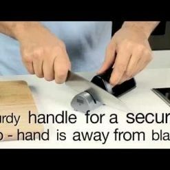 Kuhn Rikon Dual Knife Sharpener | Black -Knife Sets outlet store hqdefault 27 39