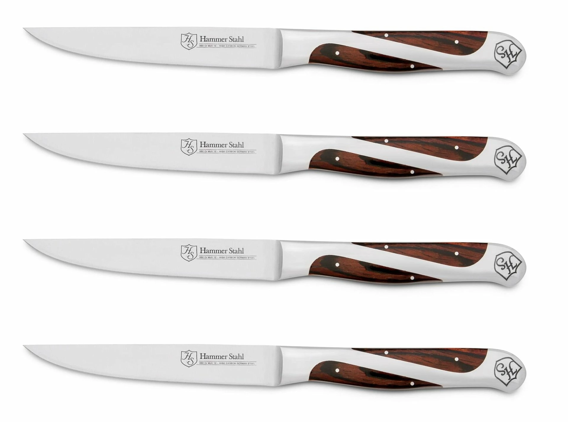 Hammer Stahl Cutlery Classic Collection 4-Piece Steak Knife Set 3 Hammer Stahl Cutlery Classic Collection 4-Piece Steak Knife Set