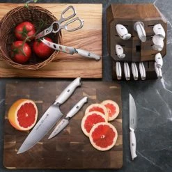Cangshan Cutlery Thomas Keller Signature White Collection 17-Piece Knife Block Set -Knife Sets outlet store image 40cb737e 7dc2 440e b7a0 82b0cbef284c 900x