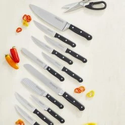 KitchenAid Classic Forged 14-Piece Knife Set | Triple Rivet 12 KitchenAid Classic Forged 14-Piece Knife Set | Triple Rivet -Knife Sets outlet store kkftr14sl kitchenaid knives birds eye