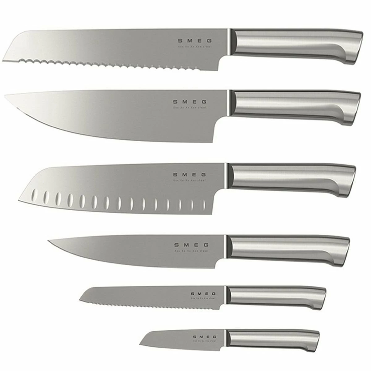 SMEG 7-Piece Knife Block Set | Black 5 SMEG 7-Piece Knife Block Set | Black - Image 3