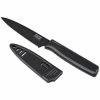 Kuhn Rikon Nonstick Paring Knife | Licorice -Knife Sets outlet store kuhn rikon nonstick paring knife black 2817 1