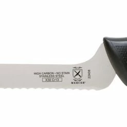 Mercer Cutlery Mercer Millennia 8" Commercial Offset Bread Knife (Wavy Edge)