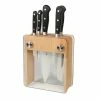 Mercer Cutlery Renaissance 6-Piece Knife Block Set | Beechwood & Glass -Knife Sets outlet store m23505