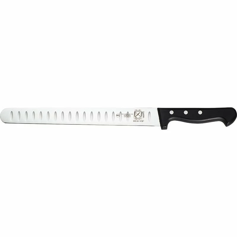 Mercer Cutlery Renaissance 11" Slicer | Granton Edge 3 Mercer Cutlery Renaissance 11" Slicer | Granton Edge