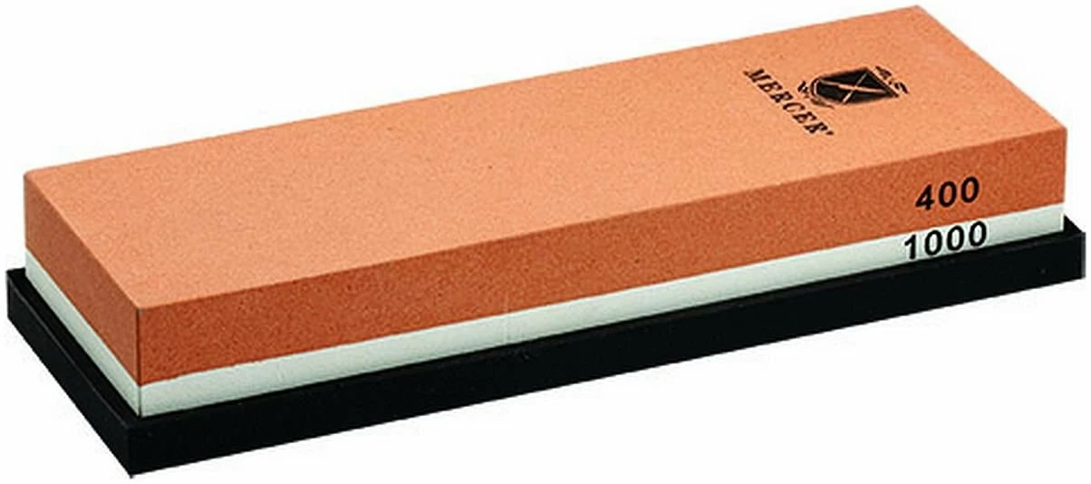 Mercer Cutlery Mercer Knife Sharpening Stone - Dual #400 & #1000 Grits 3 Mercer Cutlery Mercer Knife Sharpening Stone - Dual #400 & #1000 Grits