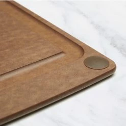 Epicurean All-in-One Series Cutting Board 10" × 7" | Nutmeg/Brown  -Knife Sets outlet store nutmeg aio corner detail 2