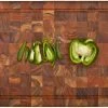 TeakHaus End Grain Carving Board W/Hand Grip + Juice Canal (Rectangle) | 20" X 14" X 2.5" -Knife Sets outlet store proteak chopping block endgrain 309 popup