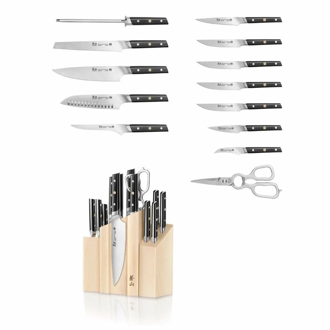 Cangshan Cutlery TC Series Denali 14-Piece Magnetic Knife Block Set 4 Cangshan Cutlery TC Series Denali 14-Piece Magnetic Knife Block Set - Image 2