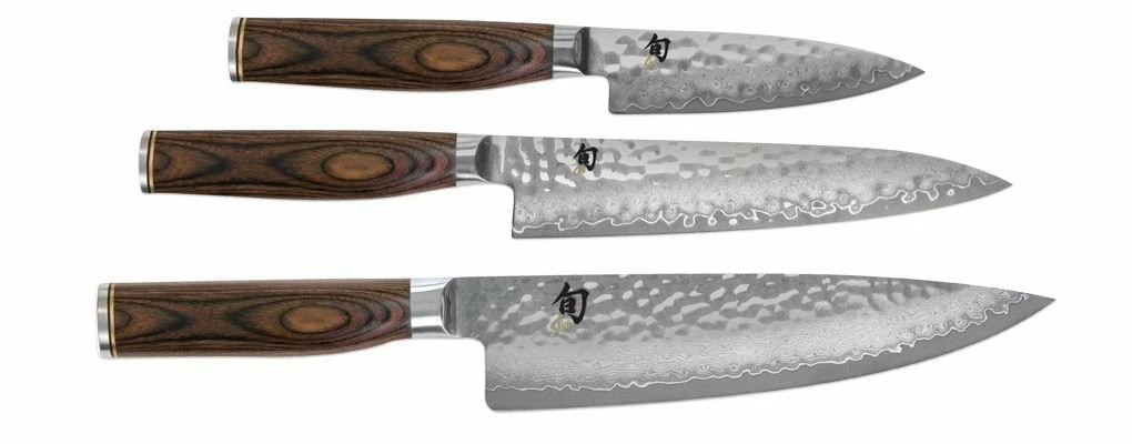 Shun Cutlery Shun Premier Starter Knife Set - 3 Piece 3 Shun Cutlery Shun Premier Starter Knife Set - 3 Piece