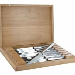 Zwilling J.A. Henckels Steak Knives - Stainless Steel 8 PC Set In Wood Presentation Box