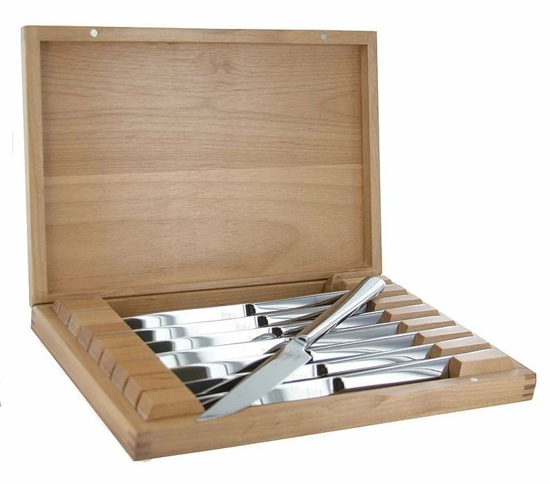Zwilling J.A. Henckels Steak Knives - Stainless Steel 8 PC Set In Wood Presentation Box 3 Zwilling J.A. Henckels Steak Knives - Stainless Steel 8 PC Set In Wood Presentation Box